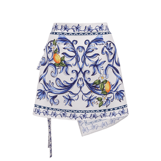 Bowknot Shoulder Lemon Printed Swimsuit Set(s)