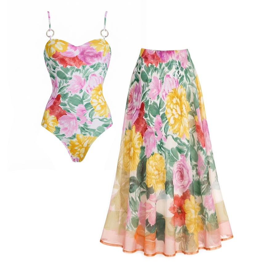 [Copy] Abstract Blue Floral Bikini Swimsuit Set(s)
