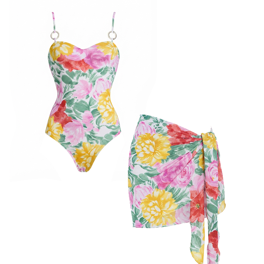 [Copy] Abstract Blue Floral Bikini Swimsuit Set(s)