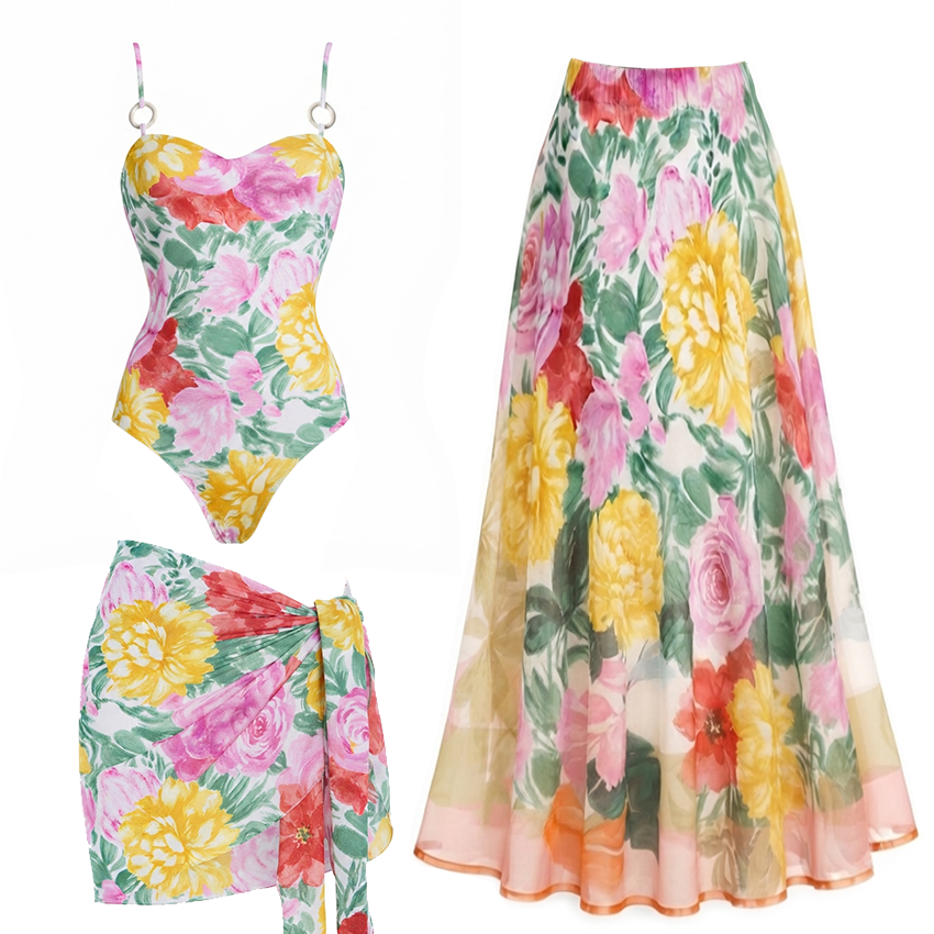[Copy] Abstract Blue Floral Bikini Swimsuit Set(s)