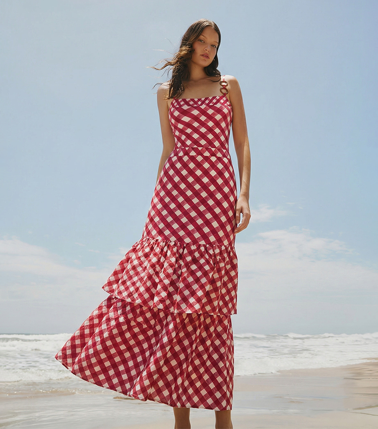 Plaid Printed Swimsuit Set(s)