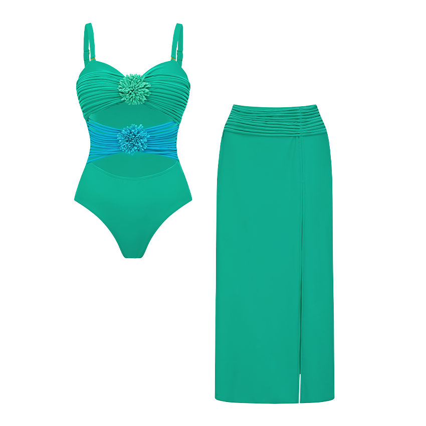 Bandeau 3D Flower Swimsuit Set(s)