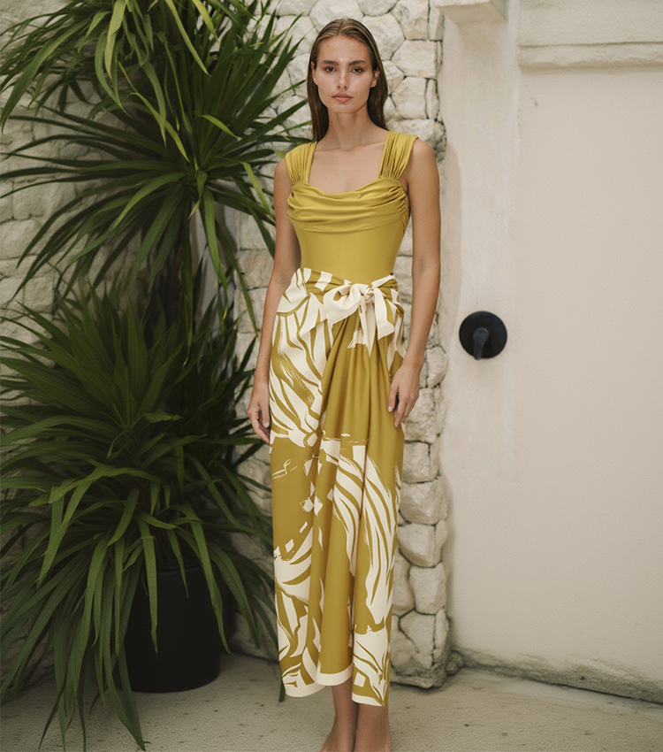 Glow Cowl Neck Swimsuit Set(s)