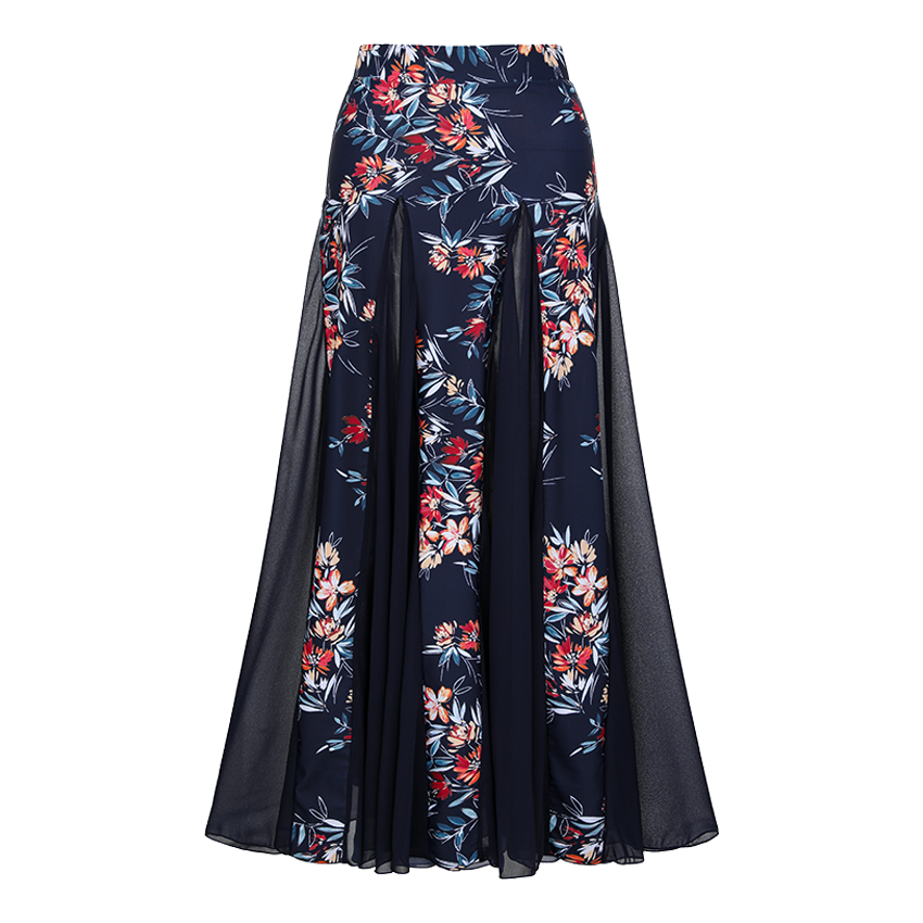 Fabric Splicing Ember Garden Print Swimsuit set(s)