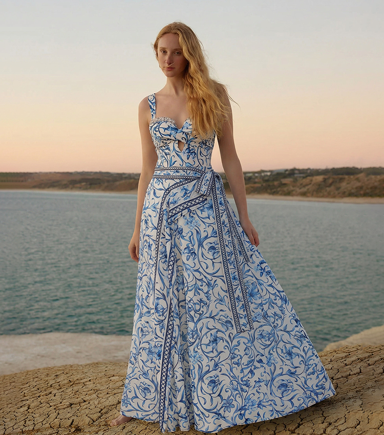 [Copy][Copy][Copy]Backless Lemon Printed Swimsuit Set(s)