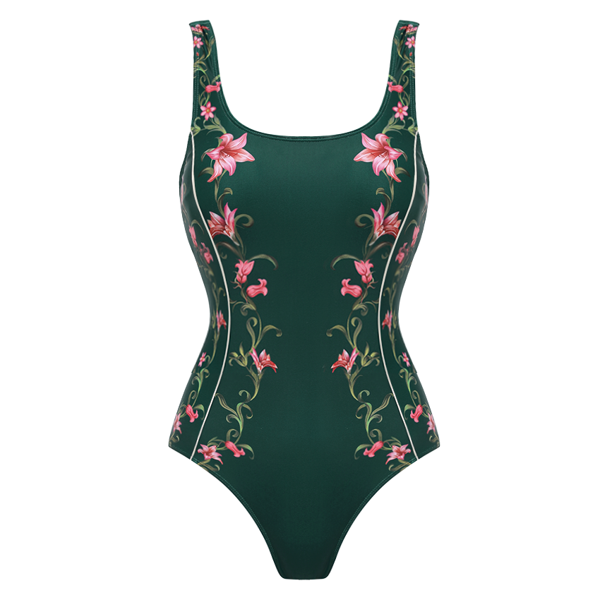 Floral Swimsuit with Embroidered Butterfly Swimsuit Set(s)