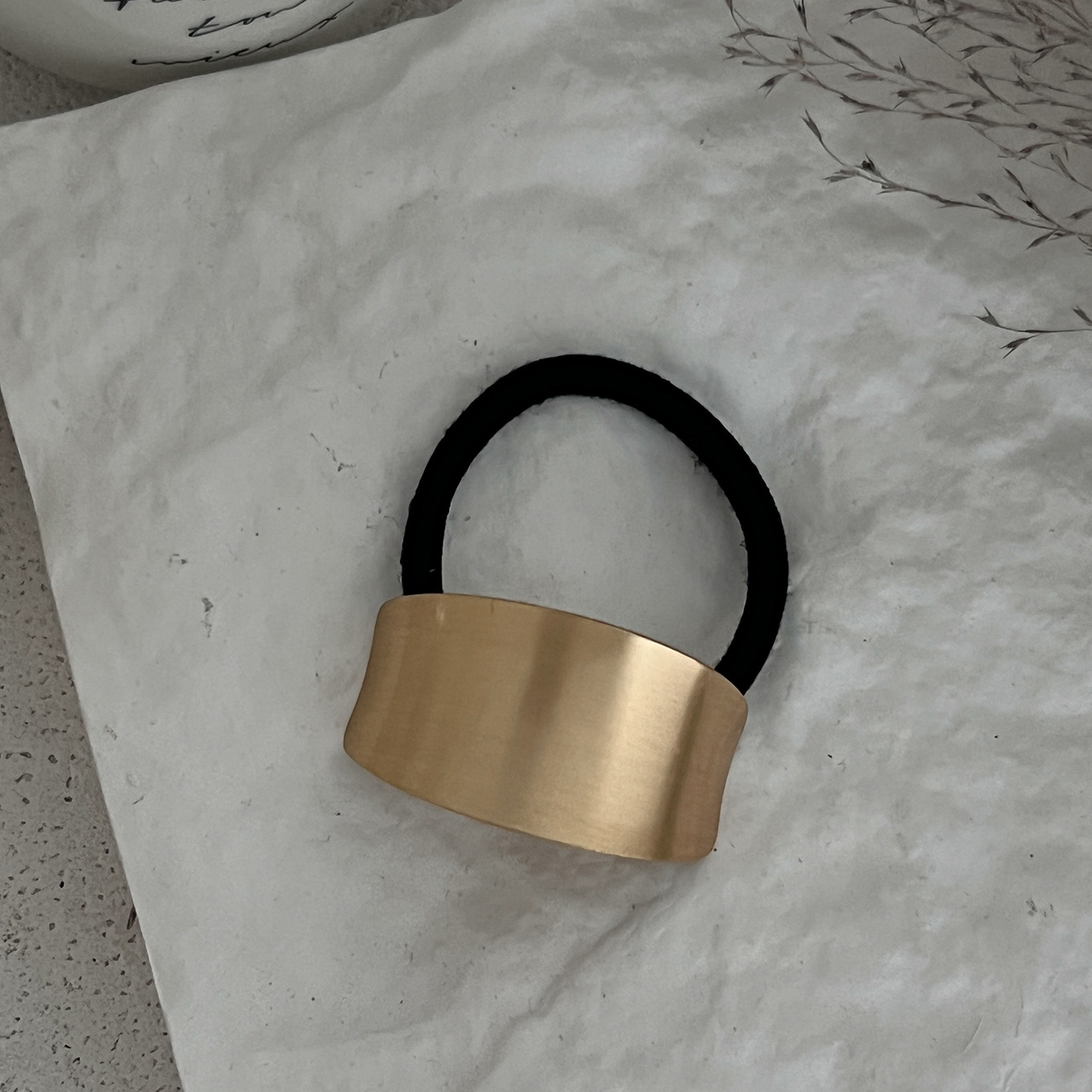 Geometric Exaggerated Alloy Ponytail Combination Hair Rope