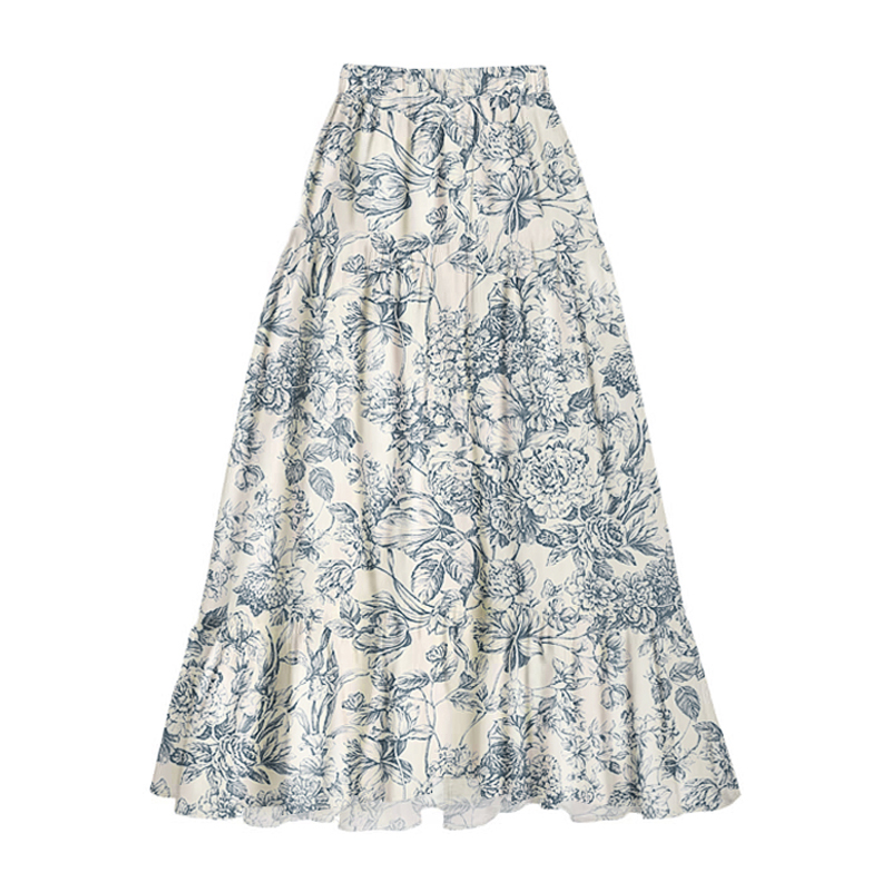 Blue Reversible Bowknot Tie-shoulder One Piece Swimsuit and Sarong/Skirt Flaxmaker