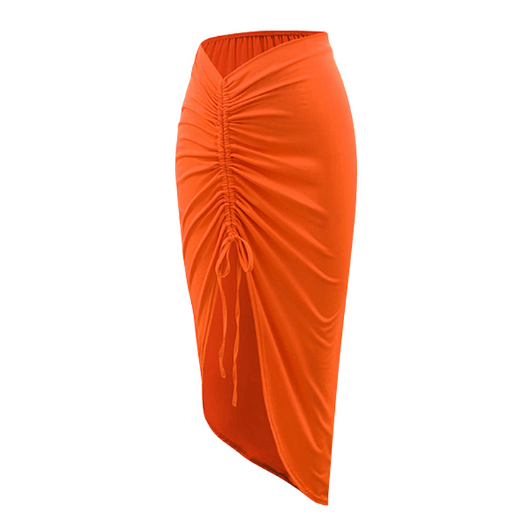 Bow-Tie One Shoulder One Piece Swimsuit and Skirt Flaxmaker