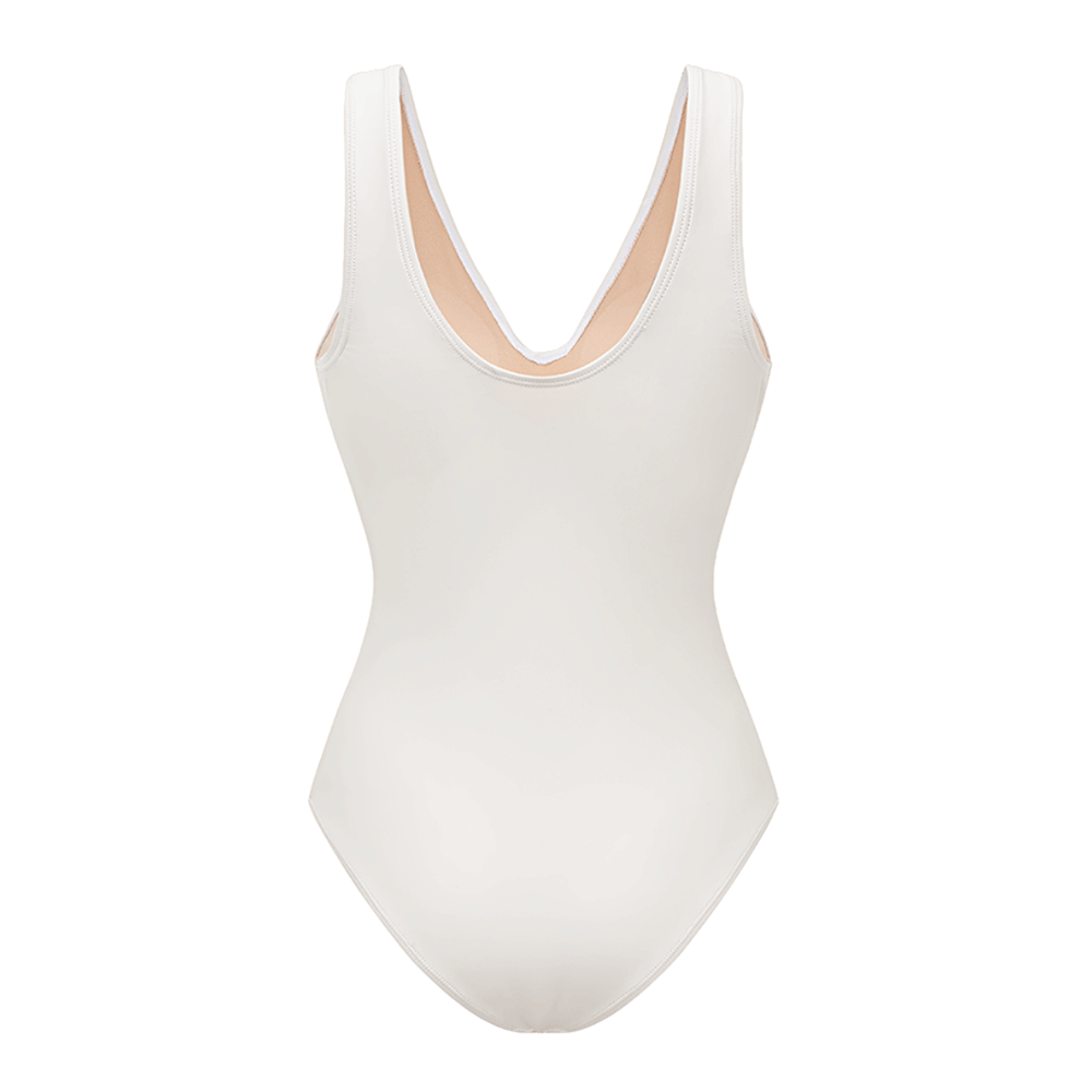 V Neck Solid Color Laser Cutting Flower One Piece Swimsuit and Skirt