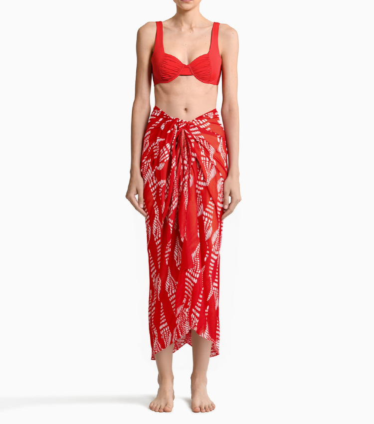 Pleated Solid Color Swimsuit Set(s)