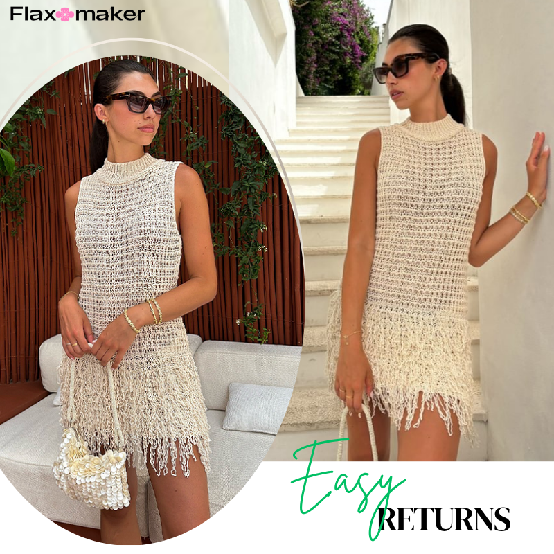 Tassel Cutout Mini Dress