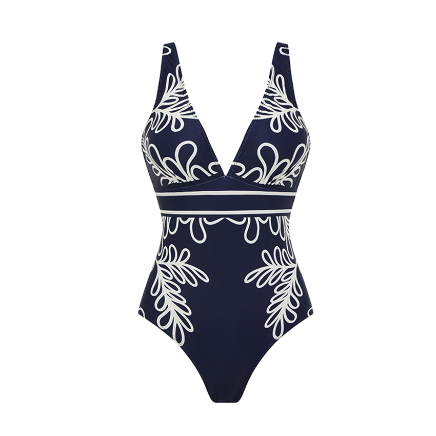 [Copy][Copy][Copy][Copy][Copy]V Neck White Laser Cutting Flower Cut Out Swimsuit Set(s)