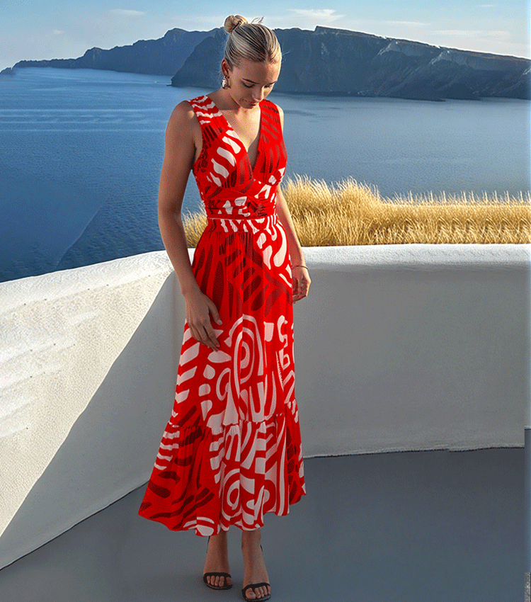 [Copy][Copy][Copy]One Shoulder Yellow Printed Swimsuit Set(s)