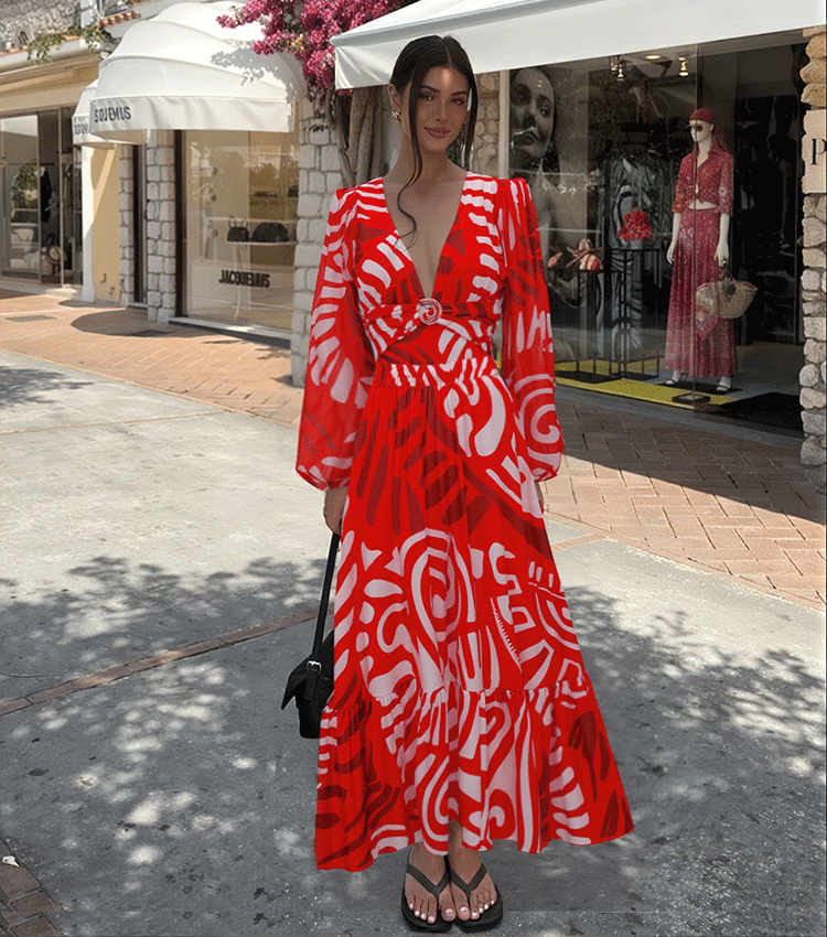 [Copy][Copy][Copy]One Shoulder Yellow Printed Swimsuit Set(s)