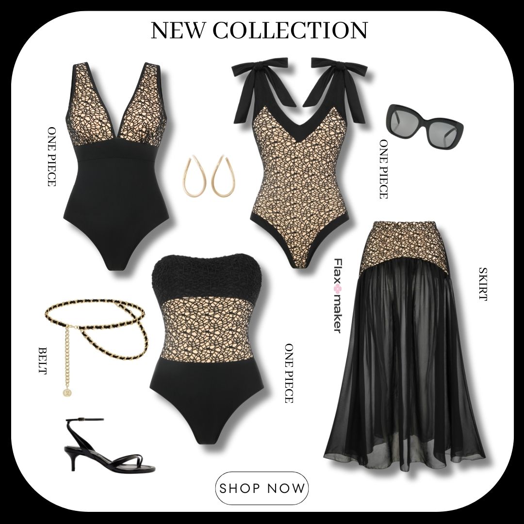 V Neck Lace Cutout Swimsuit Set(s)