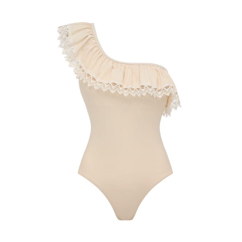 One Shoulder Lace Swimsuit Set(s)