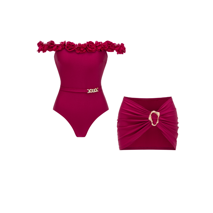 [Copy]Blue Tropic Bloom Swimsuit Set(s)