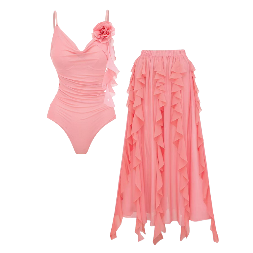 [Copy][Copy][Copy]Contexture Color Blocking Swimsuit Set(s)