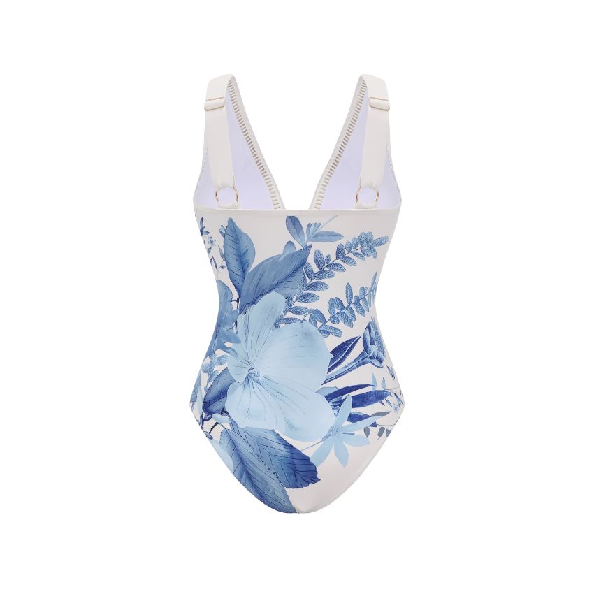 V Neck Blossom Print Swimsuit Set(s)
