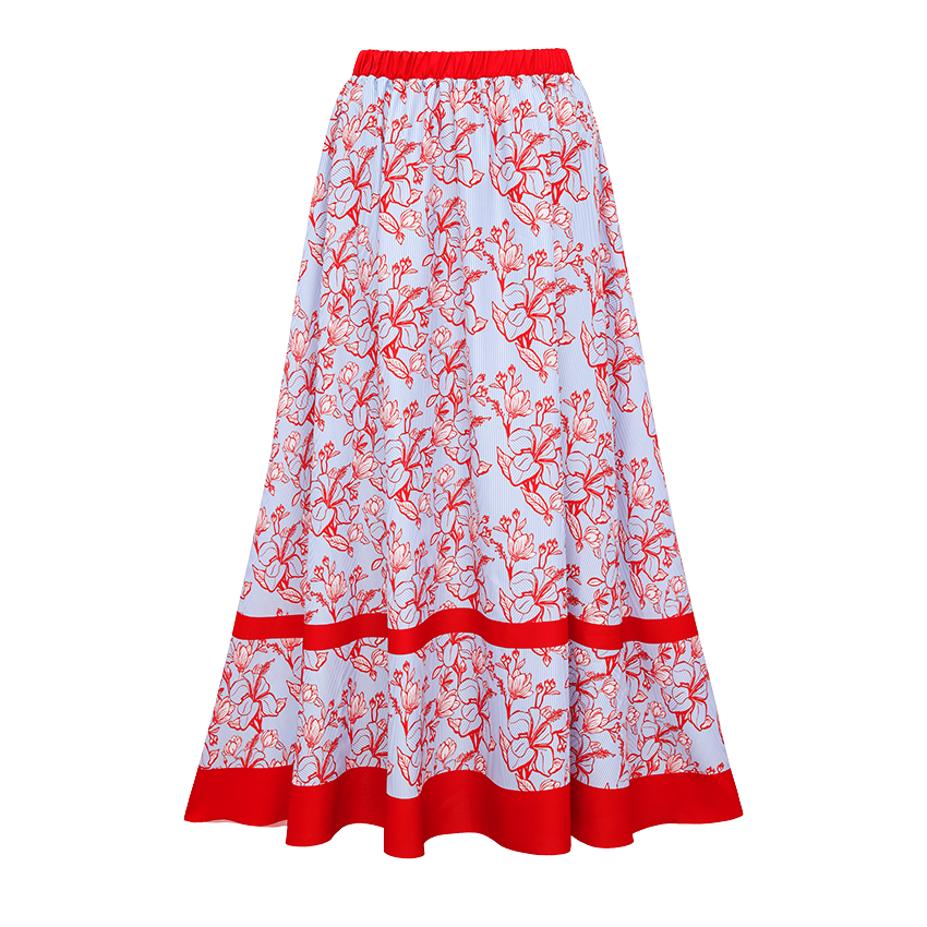 [Copy][Copy][Copy]Ruffle Medium Blue Flowera Print Swimsuit Set(s)