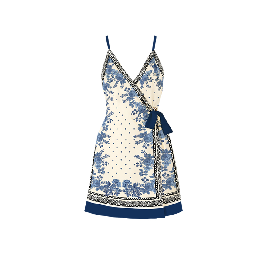 Placement Print Sleeveless Jumpsuit