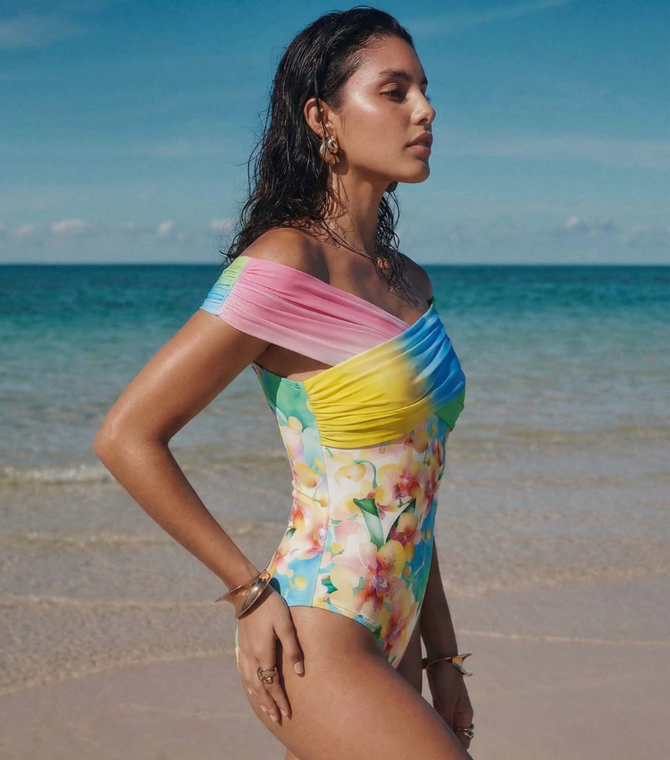 [Copy]Red polka dot 3D flower Swimsuit Set(s)