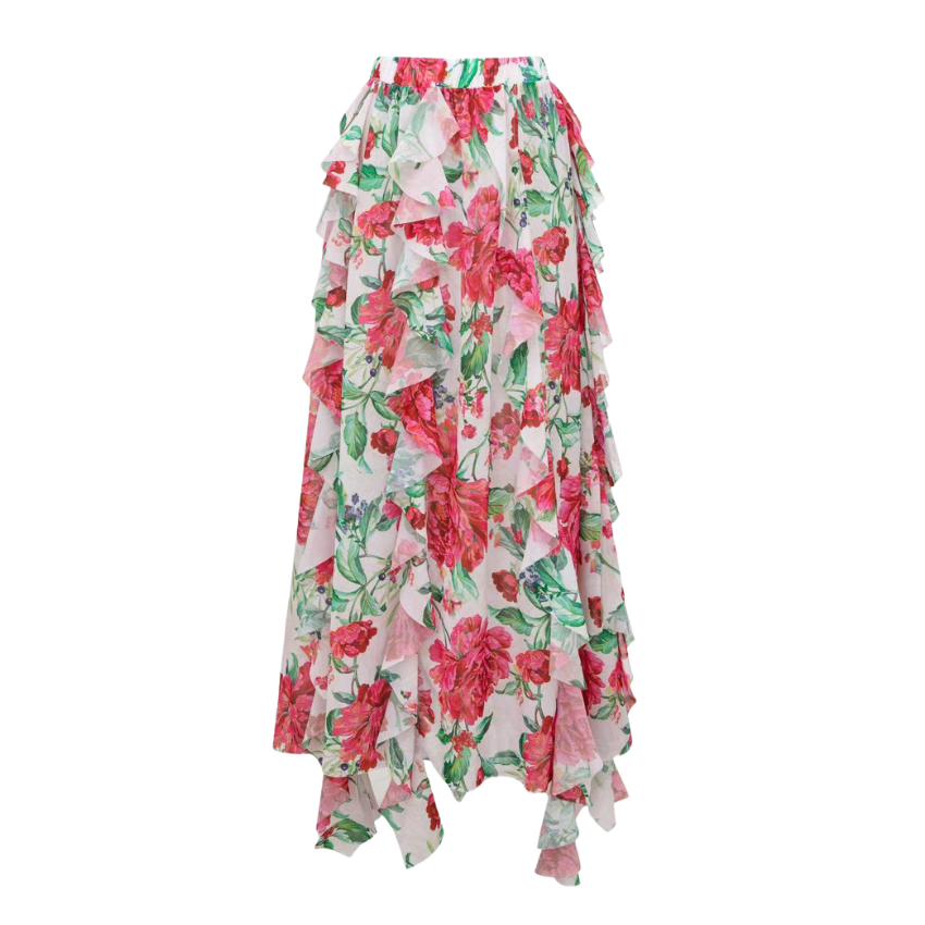 Color-Blocked Blooming Flower Print Swimsuit Set(s)