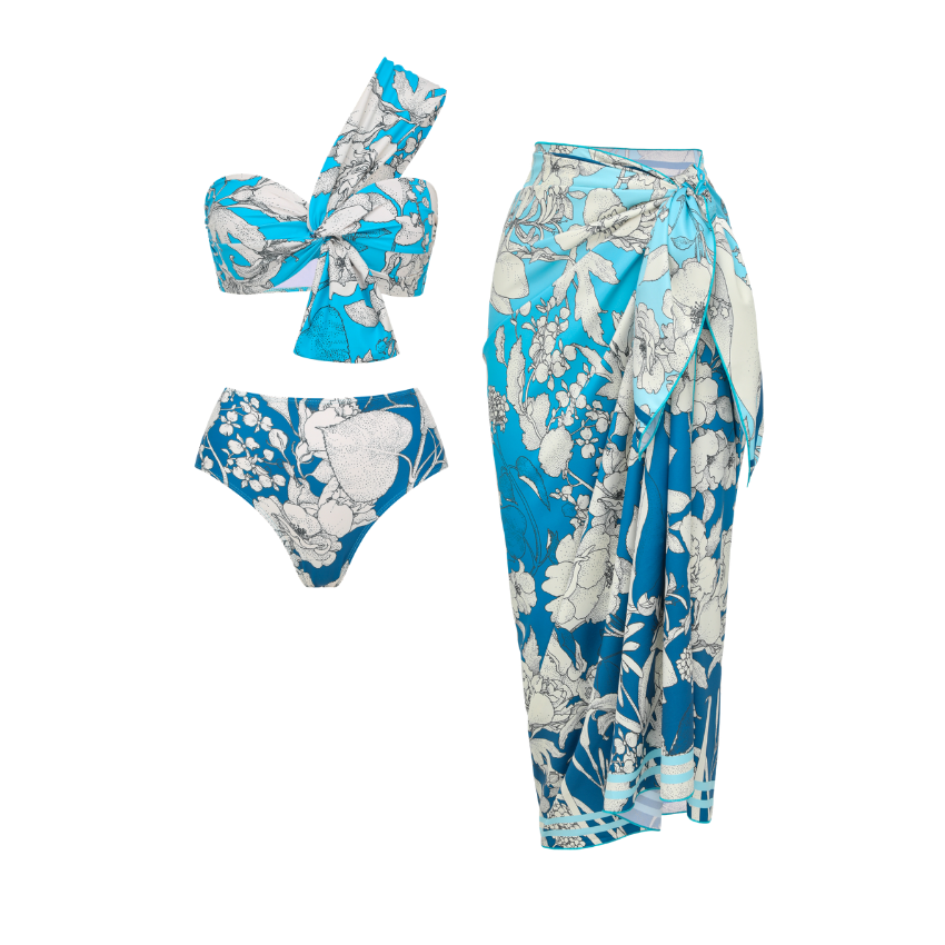 Blue Tropic Bloom Swimsuit Set(s)