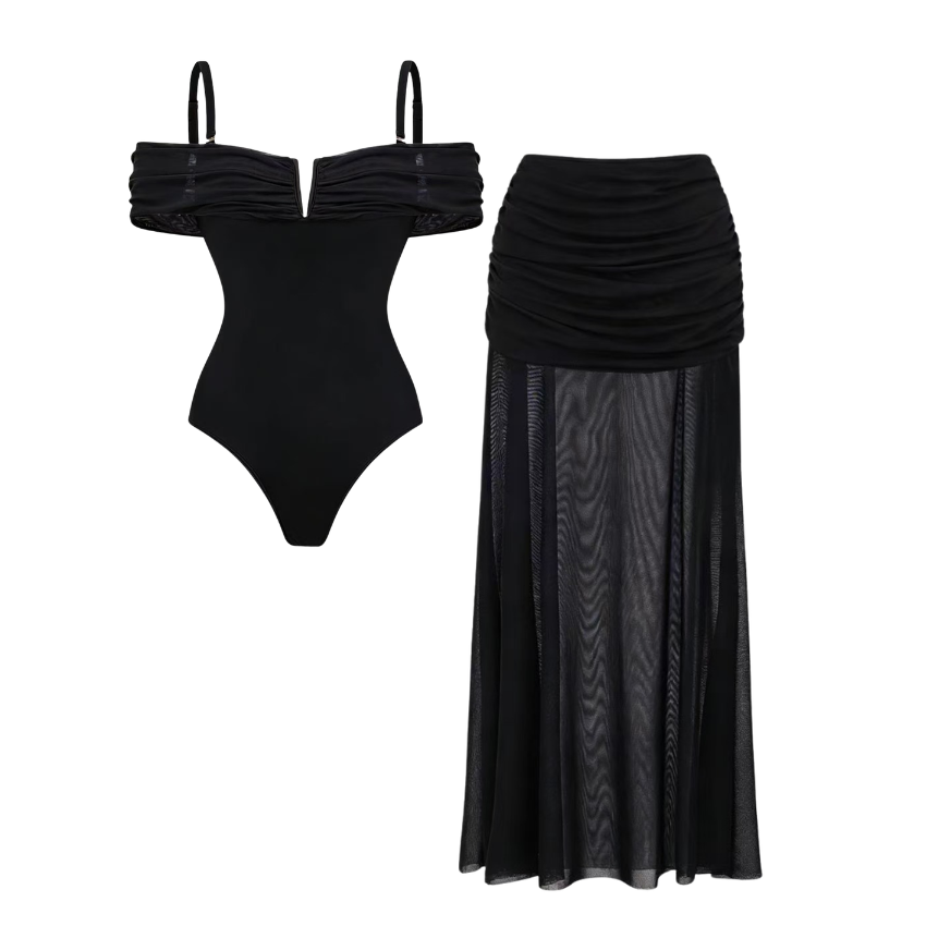 [Copy]Red Lace Patchwork Swimsuit Set(s)