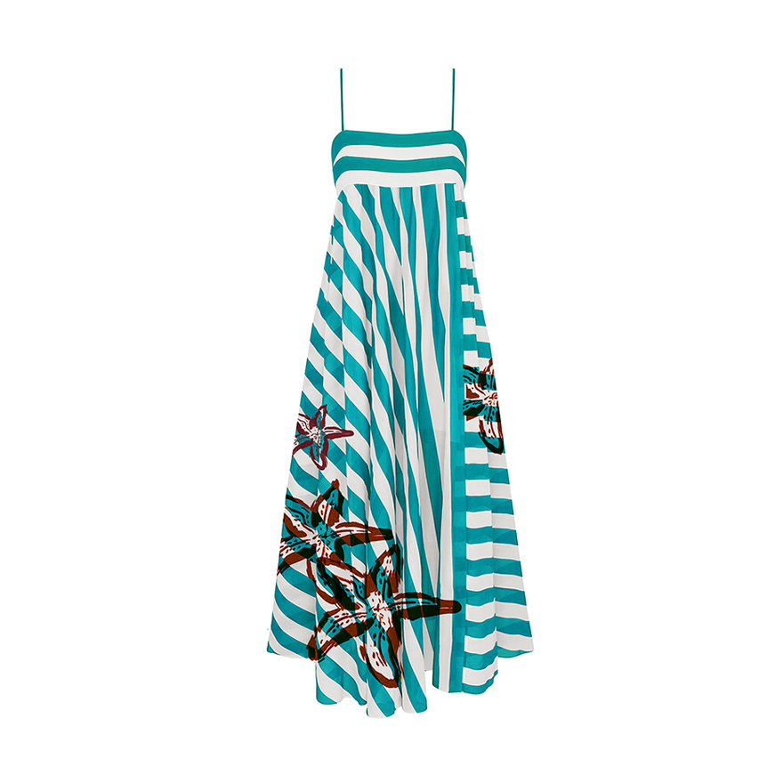 Striped Spaghetti Strap Dress