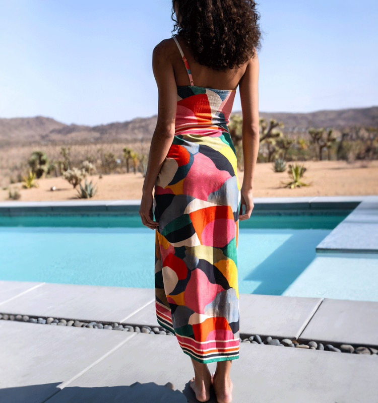 O Ring One Shoulder Printed One Piece Swimsuit and Sarong