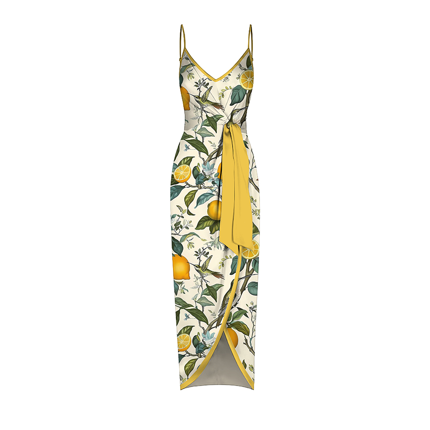 Printed Wrap Dress