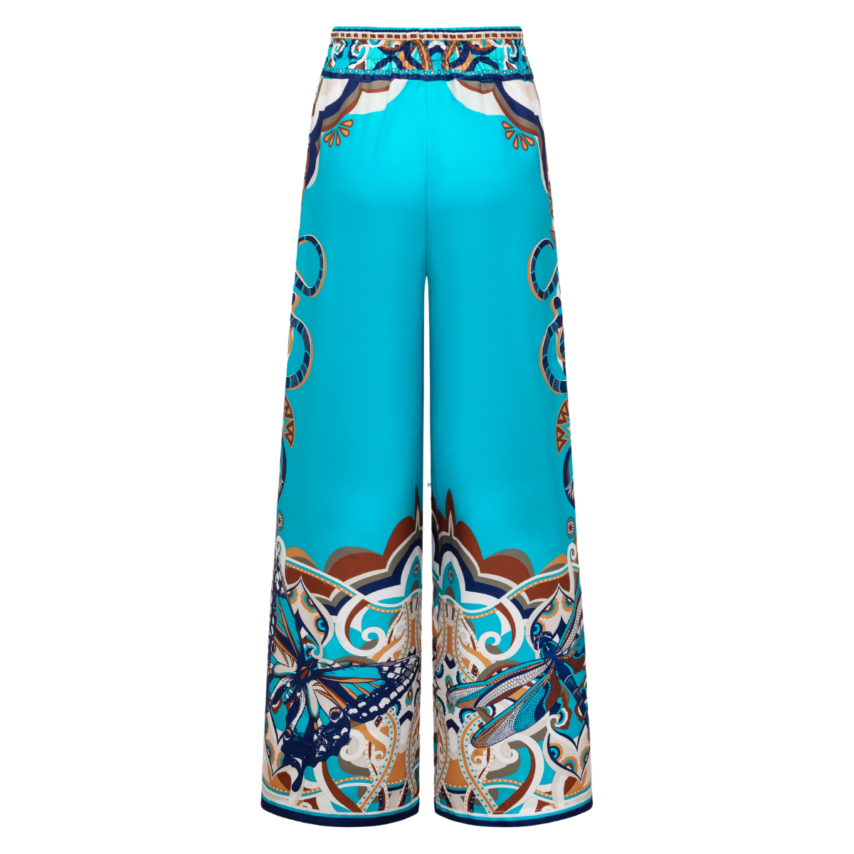 Butterfly and Dragonfly Long Sleeve Hollow Print One Piece Swimsuit and Skirt