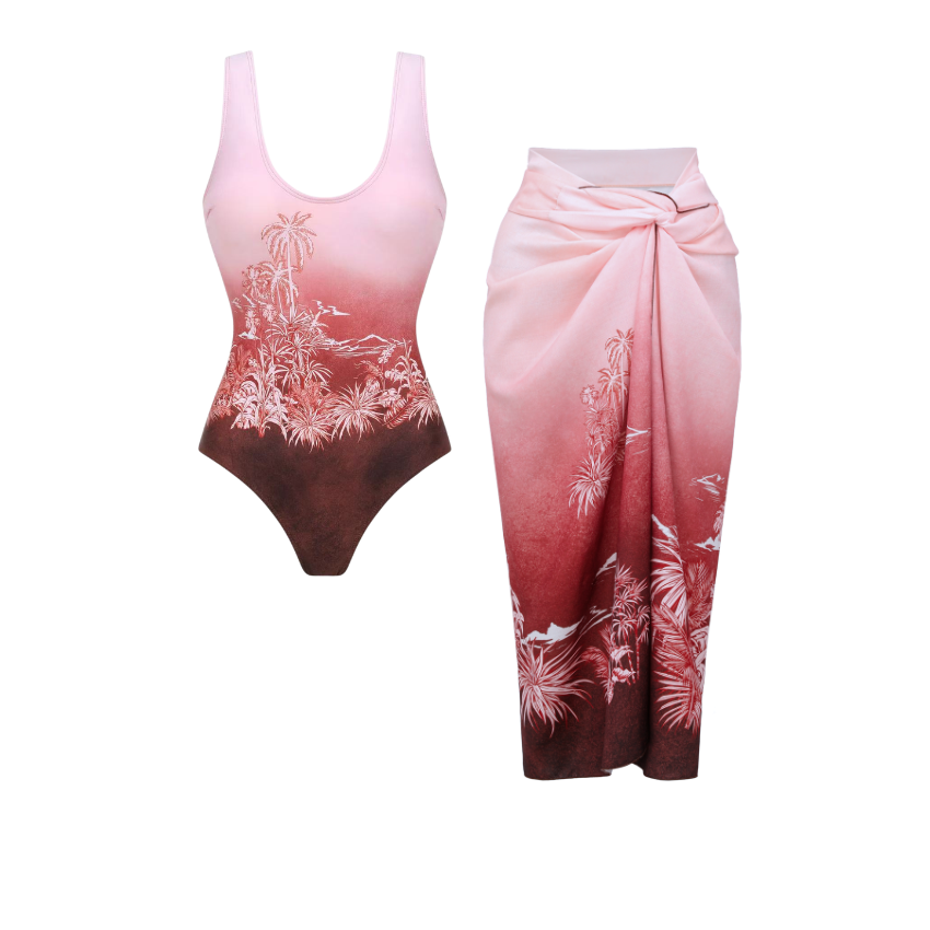  Sunset Palm Silhouette Swimsuit Set(s)