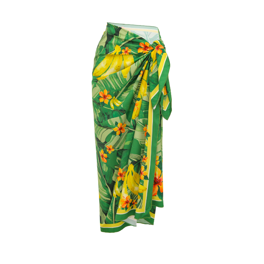 3D leaf-patterned Print Swimsuit Set(s)