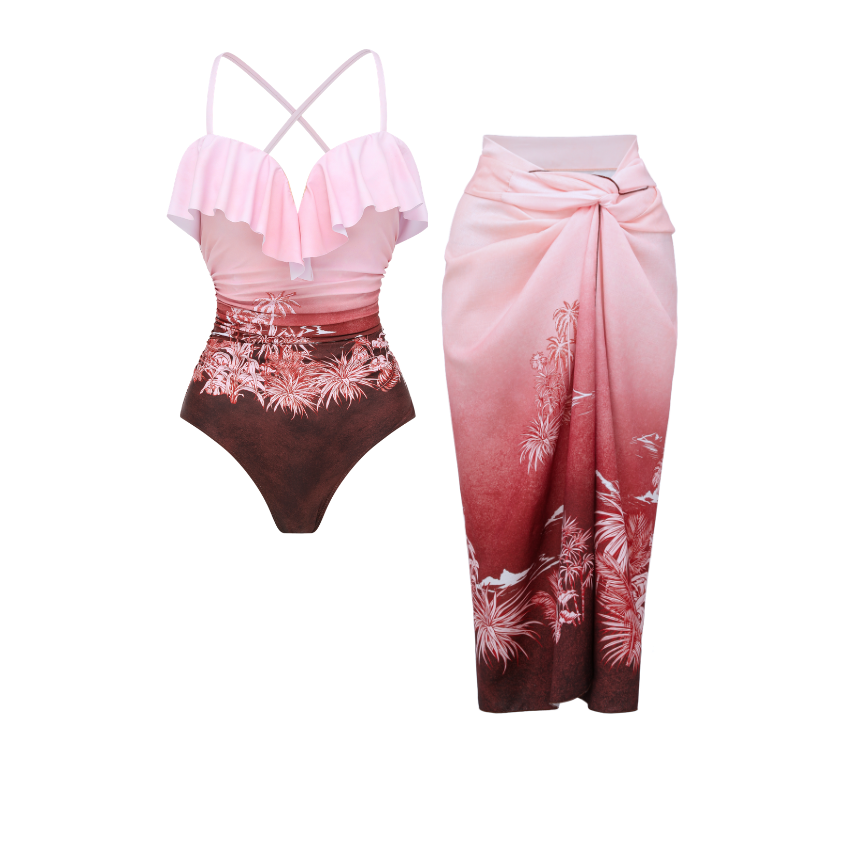  Sunset Palm Silhouette Swimsuit Set(s)