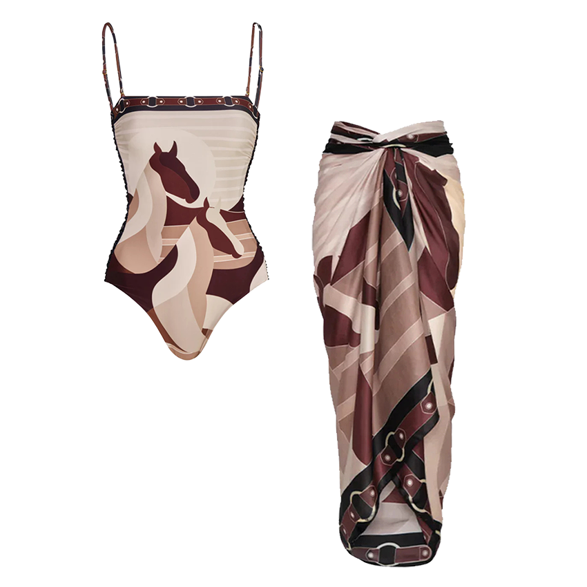Reversible Horse Print Swimsuit Set(s)