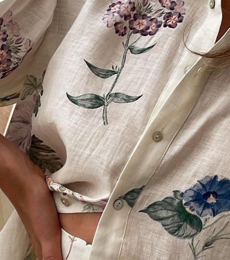 Vacation Printed Shirt and Shorts Set