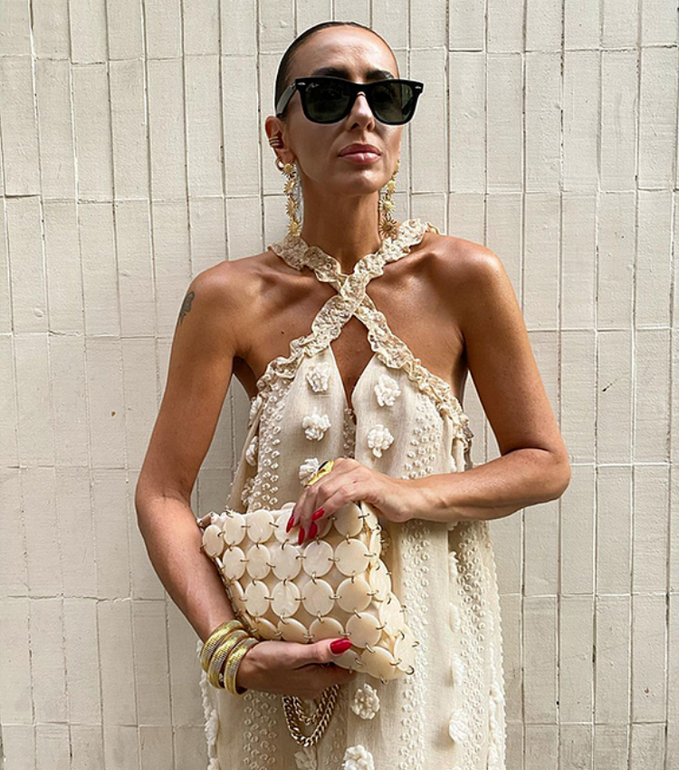 Halter 3D Flower Maxi Dress