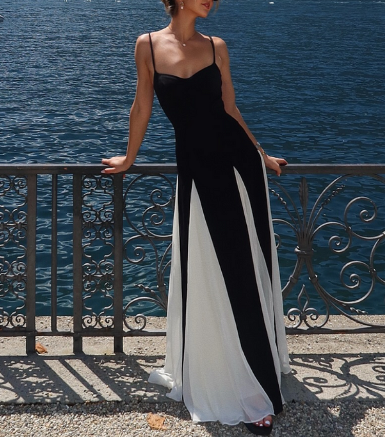 Sling Color Block Dress