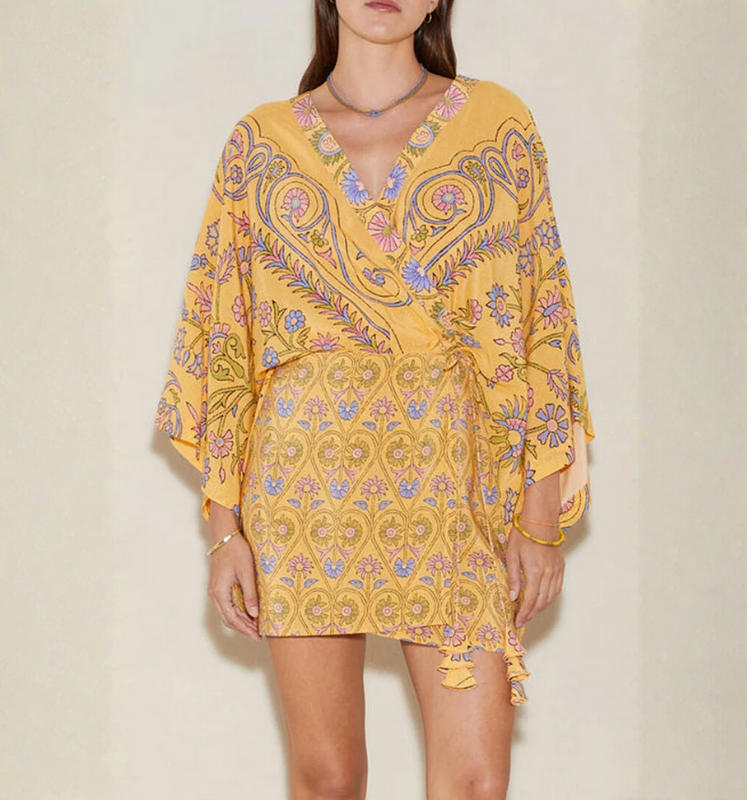 Vacation Printed Mini Dress