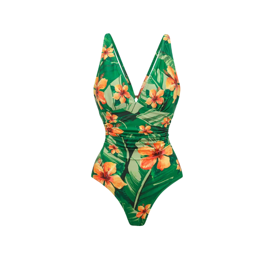 [Copy]3D leaf-patterned Print Swimsuit Set(s)