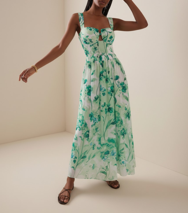 Green Loral Slim & Sculpt Swimsuit Set(s)