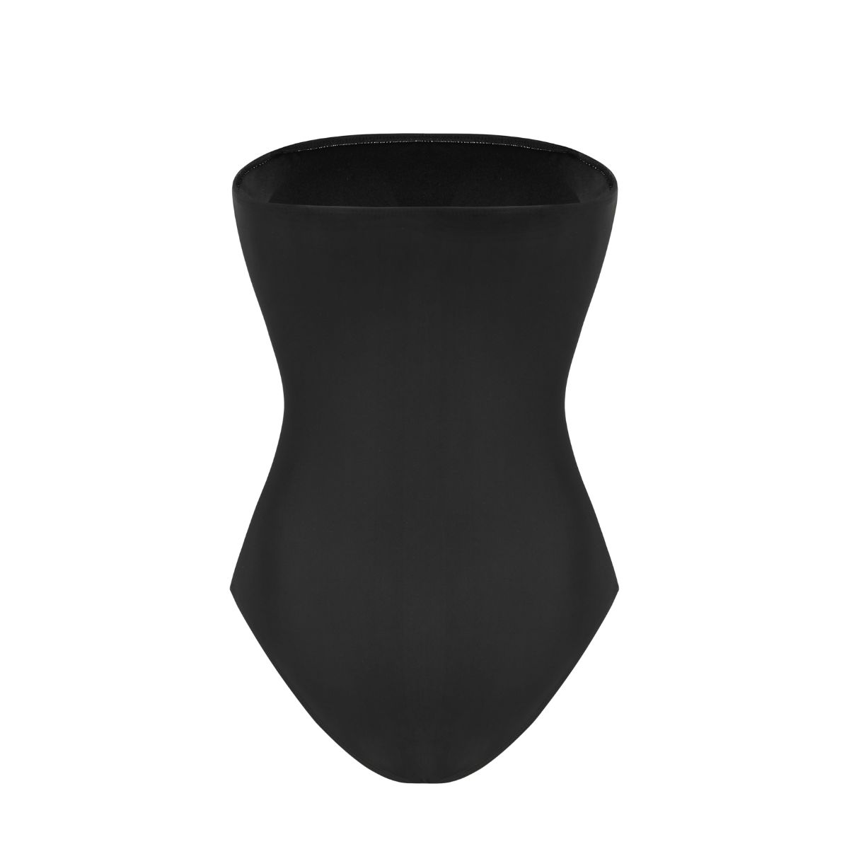 Bandeau Cutout Color Block One Piece Swimsuit And Sarong