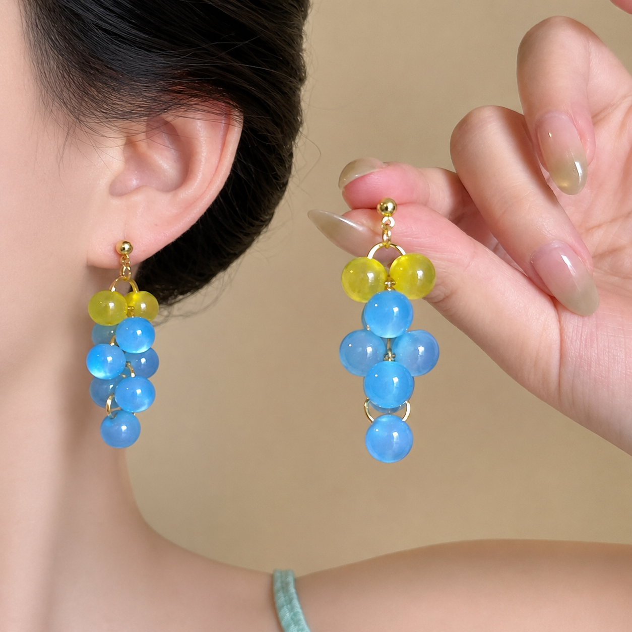 Color Block Earrings