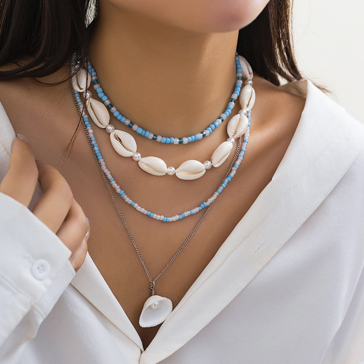 Multi-layered Shell Necklace