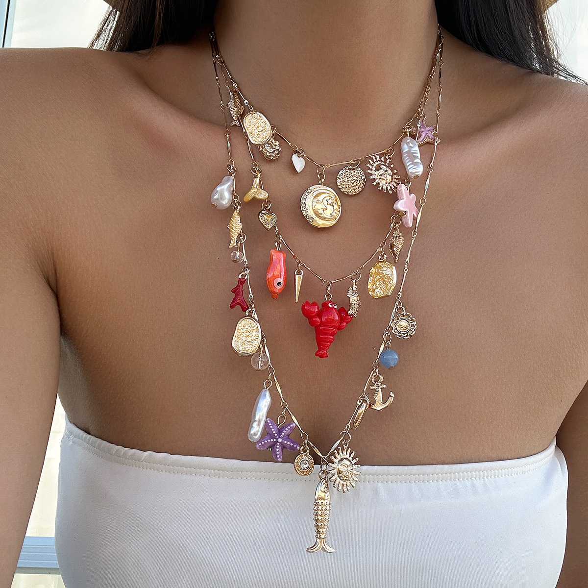 Multi-layered Shell Necklace