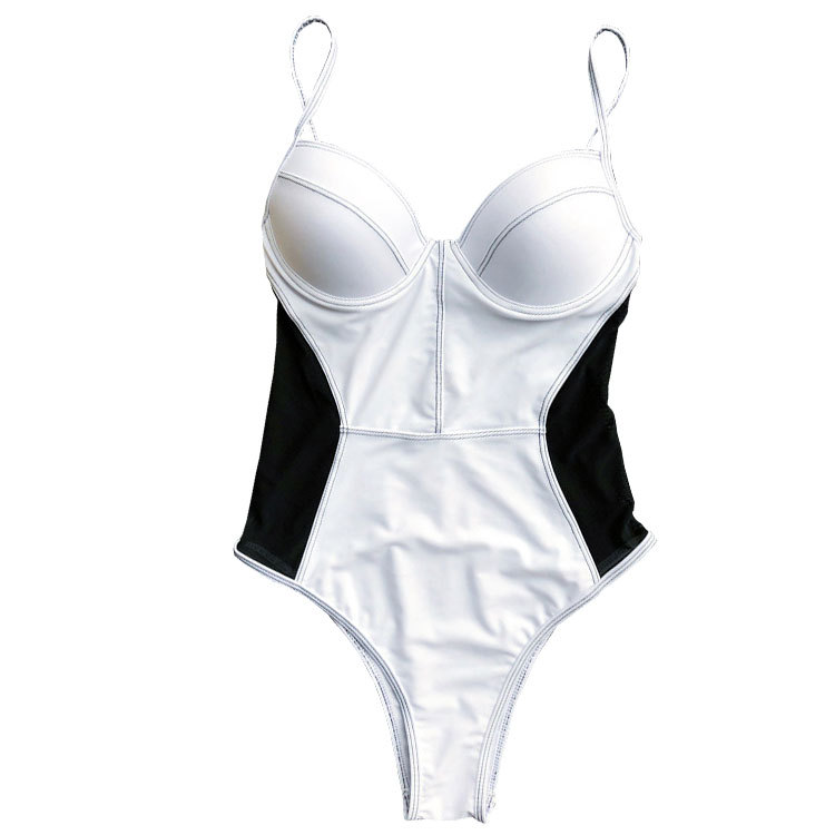 Mesh Splicing One Piece Swimwear