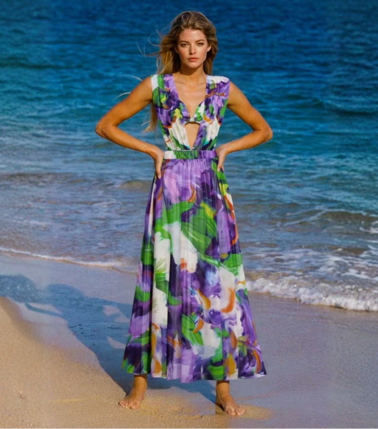 Oil painting of calla lilies Print Swimsuit Set(s)